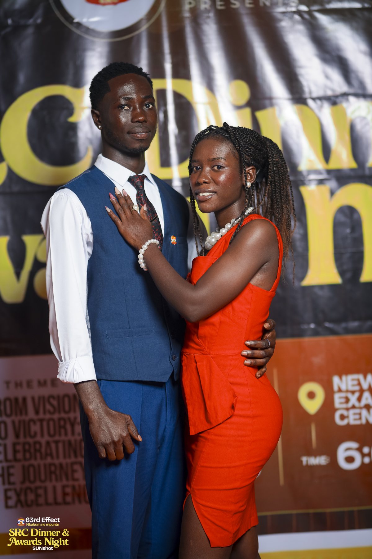 Guests posing together at the awards night