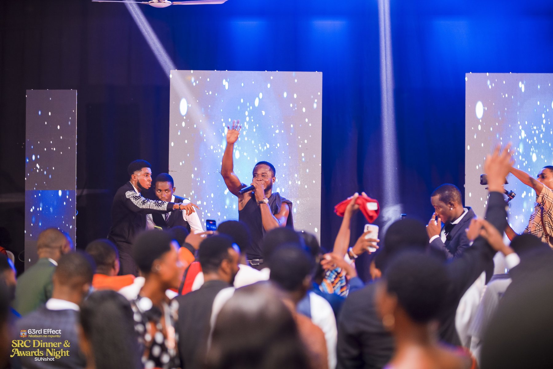 Live stage performance during the dinner