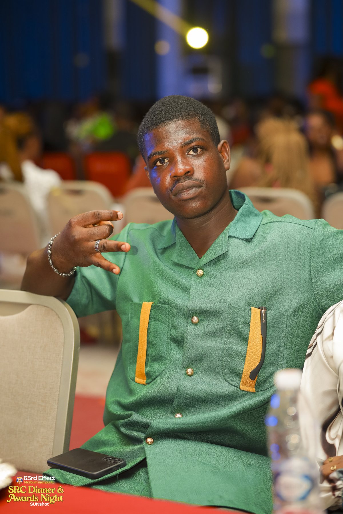 Guest responding during the program