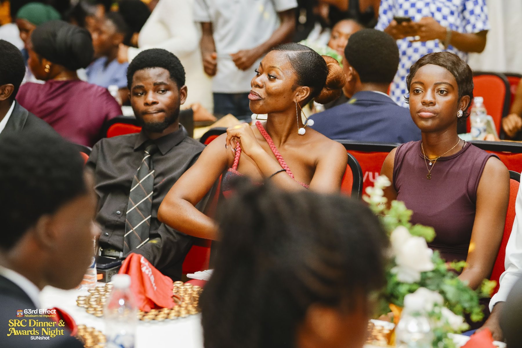 Guests reacting during the event