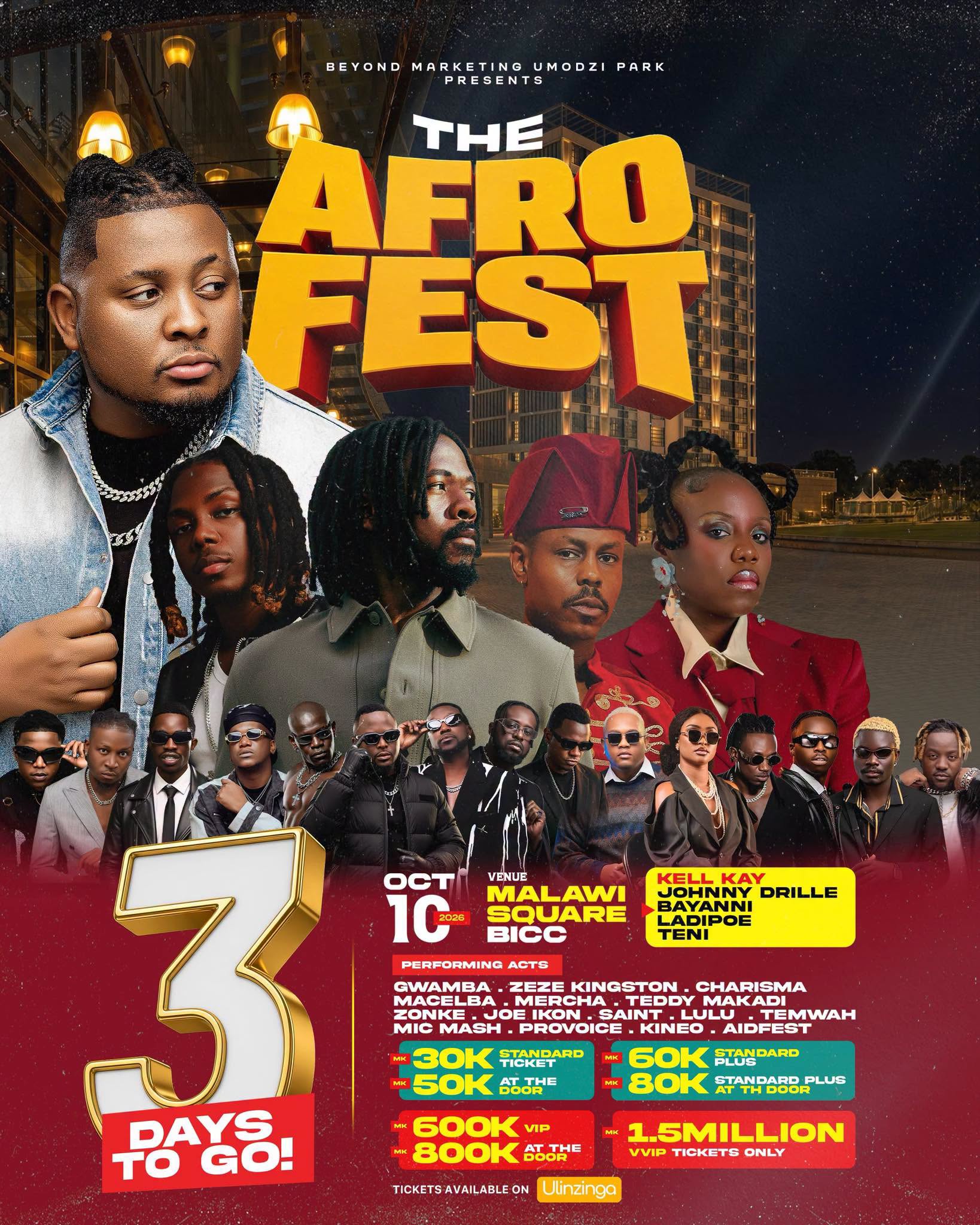 THE AFRO FEST 2026, MALAWI